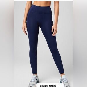 Fabletics Powerhold Navy Blue Women's Leggings